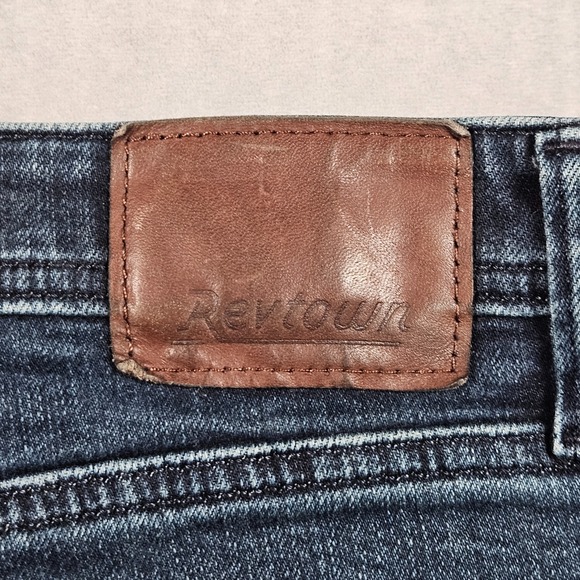 Revtown Automatic Jeans Mens 36x30 (Actual 36x28) Blue Dark Wash Denim Relaxed - Picture 7 of 13